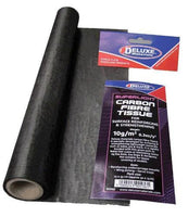 Roll of carbon fiber tissue with packaging on a white background