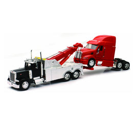 1/32 New-Ray Peterbilt Tow Truck w/ Truck Cab 12053