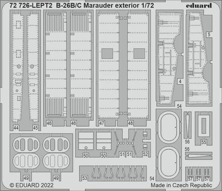 1/72 Eduard B-26B/C Marauder exterior for HASEGAWA / HOBBY 2000 72726