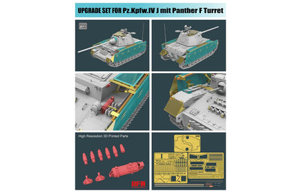 1/35 Ryefield Models Pz.Kpfw.IV J Mit Panther F Turret Upgrade Set 2011
