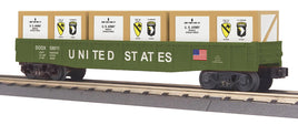 O MTH U.S. Army Gondola Car w/Crates 30-72250