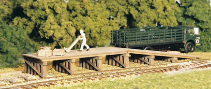 N Monroe Railroad Loading Ramp (Laser Cut Wood) (2 Pack) #9203