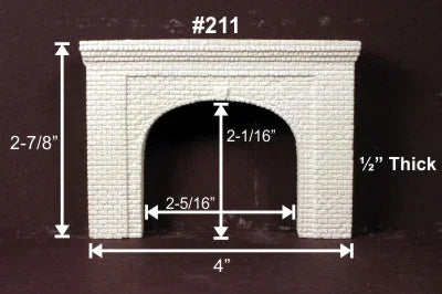 N Monroe Tunnel Portal Cut Stone Double-Track #211