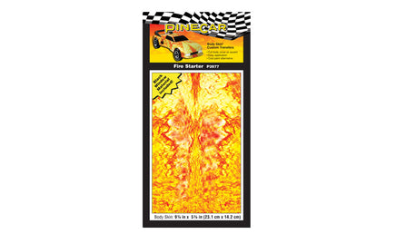 PineCar Body Skin - Fire Starter 3977
