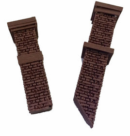 O Scale Bar Mills Aged Tall Chimneys (2 pack) 4033 - MPM Hobbies