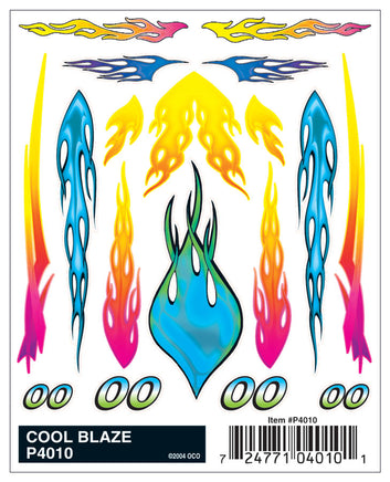 PineCar Cool Blaze Decal 4010