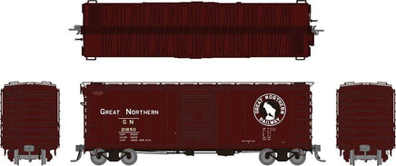 HO Rapido GN 40' Boxcar with Early IDNE: Great Northern - Mineral Red: Single Car - 155001A - MPM Hobbies