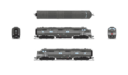 N Broadway Ltd EMD E7A NYC 4022 Full Lightning Stripe, No-Sound/DCC-Ready 8796