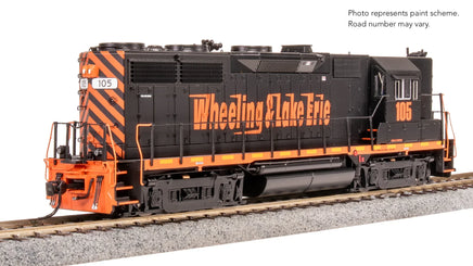HO Broadway Ltd EMD GP35 W&LE 105 Black & Orange High Hood No-Sound/DCC-Ready 8949 - MPM Hobbies