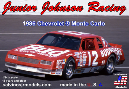 1/24 Salvino Junior Johnson Racing 1986 Monte Carlo #12 22624