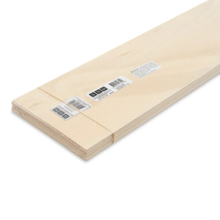 Bud Nosen Basswood Sheet 1/16" x 6" x 24" (10/pkg) 3165