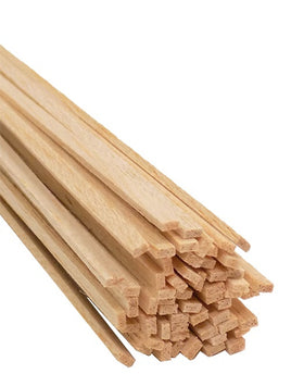 Bud Nosen Balsa Wood Stick 1/16" x 1/8" x 36" (57/pkg) 1012