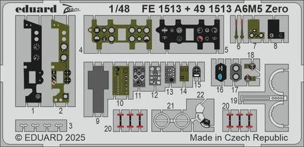 1/48 Eduard A6M5 Zero Zoom set for FINE MOLDS kit FE1513