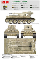 1/35 Ryefield Models T-34/D30 122mm Syrian Self-Propelled Howitzer 5030