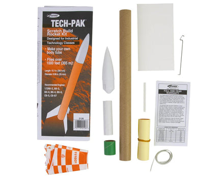 Estes Tech-Pak Scratch Build Flying Model Rocket Kit 2126