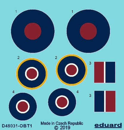 1/48 Eduard Tempest roundels early for EDUARD D48031