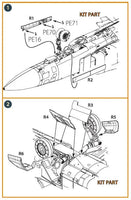 1/72 Clear Prop MiG-23 Undercarriage Covers for Cp Kits 72096