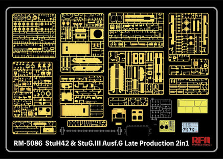 1/35 Ryefield Models StuH42 & StuG.III Ausf.G (Late Production) 5086