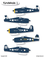 1/24 Fundekals F6F-5 HELLCATS 24001