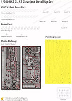 1/700 Veryfire USS Cleveland Detail Up Set 700920UP