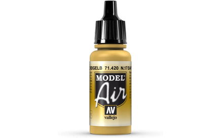Vallejo Model Air Nº 17 Earth Yellow 17ml 71.420 - MPM Hobbies