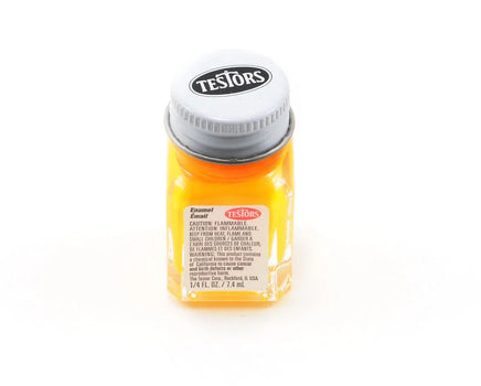 Testors 1/4 oz Bottle Yellow Flat Enamel 1169