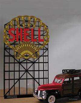 N/HO Miller Engineering Small Shell Sign 44-3802 - MPM Hobbies
