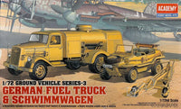 1/72 Academy German Fuel Truck & Schwimmwagen 13401