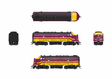HO Broadway Ltd EMD F9A ACWR 271 Magenta & Yellow Paragon4 Sound/DC/DCC 9680