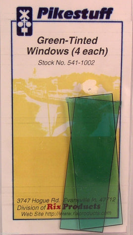 HO Rix 1x3 Window Material, Green Tint 541-1002