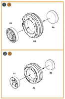 1/48 Clear Prop Mirage-2000 Wheel Set 48035