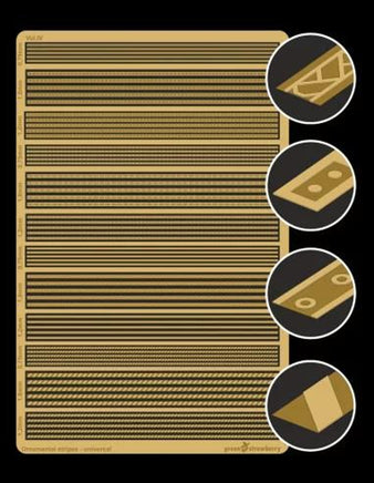 Green Strawberry Ornamental stripes - universal Vol.IV BWG004-4