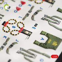 1/48 Kelik F-4G Interior 3D Decals for Meng Kit K48056