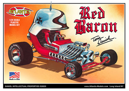 1/24 Atlantis Models Tom Daniel Red Baron Show Rod with Trading Card 6740