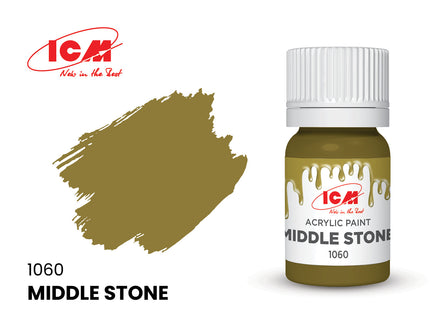 ICM Acrylic Paint Middle Stone (12ml) 1060
