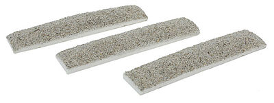 Three rectangular sandpaper sheets on a white background