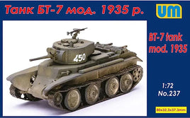 1/72 Uni Model BT-7 Tank Mod.1935 with The P-40 237