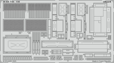 1/35 Eduard T-54 Photo Etch 36534