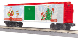 O MTH 2019 Christmas RailKing Box Car 30-74964