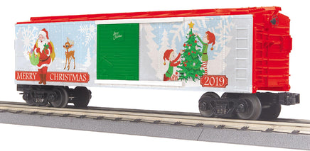 O MTH 2019 Christmas RailKing Box Car 30-74964