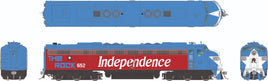 HO Rapido EMD E8A (DC/DCC/Sound): Rock Island - Bicentennial: #652 - 28590