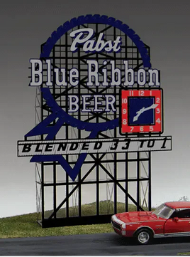 N/HO Miller Engineering Small Pabst Beer Billboard 4082 - MPM Hobbies