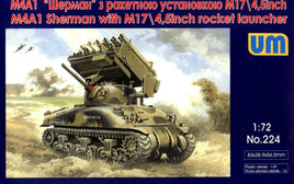 1/72 Uni Model M4A1 Sherman with M17/4.5 inch Rocket Launcher 224
