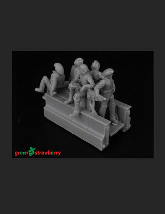 Green Strawberry Combo Pack Hangar Transporter with Crew FP07