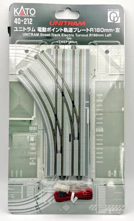 N Kato Unitram Street Track R180mm Left Electric Turnout 40-212