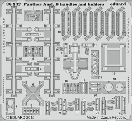 1/35 Eduard Panther Ausf. D handles and holders 36332