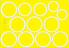 1/35 Eduard TAMIYA BT-7 wheel masks XT166