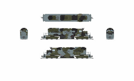 N Broadway Ltd EMD SD40-2 USMC Fantasy Scheme No-Sound/DCC-Ready 9495