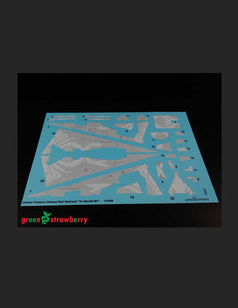 Green Strawberry Admiral Thrawn's Chimera Start Destroyer for Bandai 001 Decals 1001