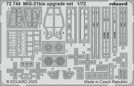 1/72 Eduard MiG-21bis upgrade set Photo Etch 72744